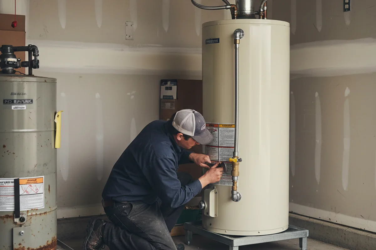 Water heater and shutoff valve replacement in Koloa